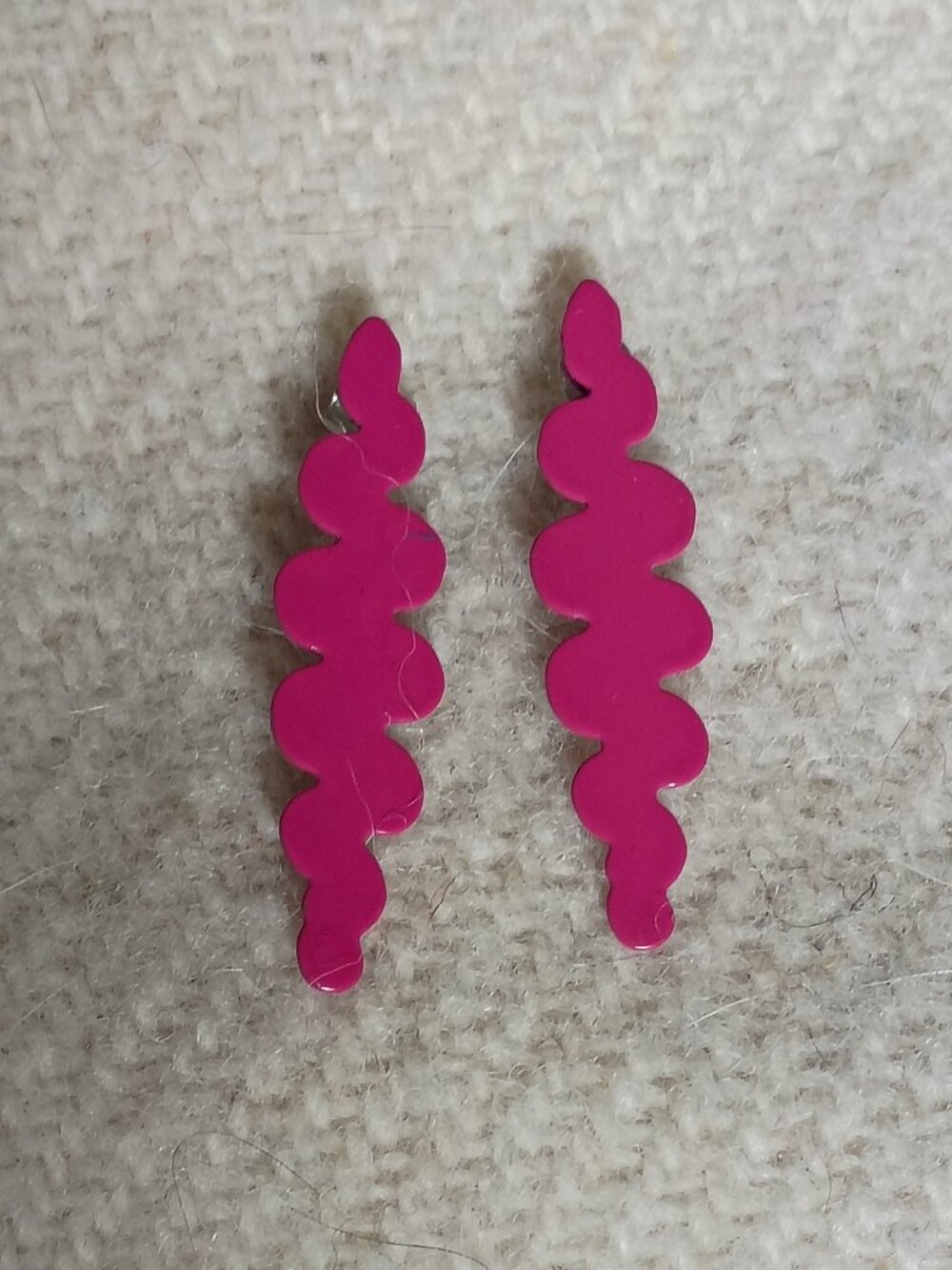 Mud Century Vintage Costume Earrings Pair